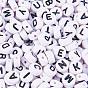 Lettres acrylique alphabet, plat rond