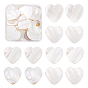 Natural Freshwater Shell Pendants, Heart