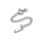 304 удлинитель цепи из нержавеющей стали, овальные, с пружинными застежками и подвесками
