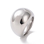304 Stainless Steel Chunky Dome Finger Ring for Women