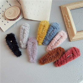 Japanese-style imitation mink hair clip - cute and elegant for students and girls.