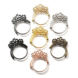 Подвесные подвески из сплава, для diy уф смолы, эпоксидная смола, без кадмия, без никеля и без свинца, плоские круглые с цветком