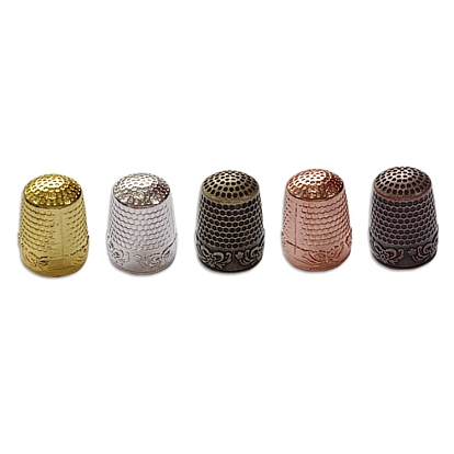 Brass Sewing Thimbles, Fingertip Protector Tools, DIY Craft Accessories, Column