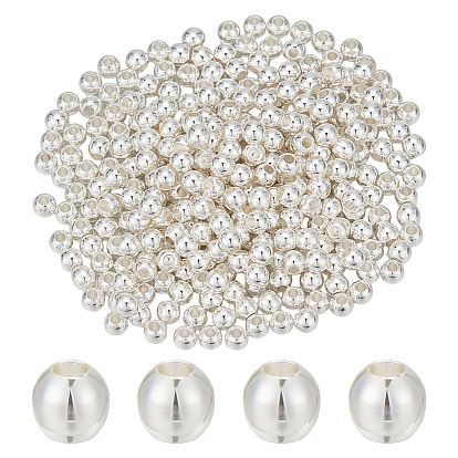 320 шт. латунные цельные круглые бусины, без свинца, без кадмии и без никеля