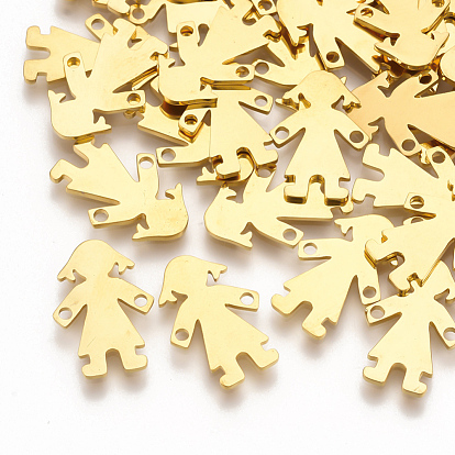 201 Stainless Steel Links Connectors, Laser Cut Links, Girl