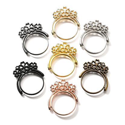 Подвесные подвески из сплава, для diy уф смолы, эпоксидная смола, без кадмия, без никеля и без свинца, плоские круглые с цветком