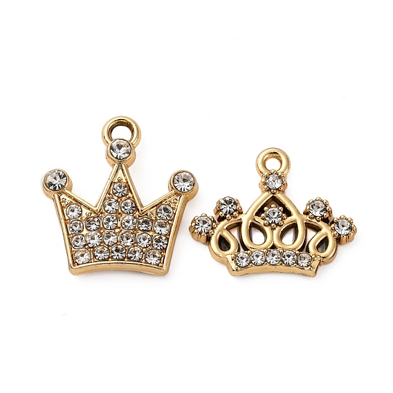 Подвески из сплава и страза, корона