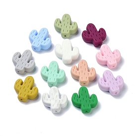 Perles focales en silicone, perles à mâcher pour les jouets de dentition, cactus