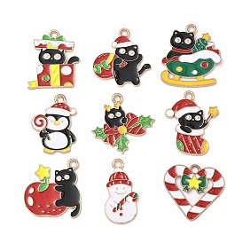 Рождественские эмали сплава подвески, золотой свет