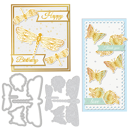 2шт 2 стили осенняя тема трафареты для резки углеродистой стали, для diy scrapbooking, Фотоальбом, декоративная бумага для тиснения, матовый цвет платины