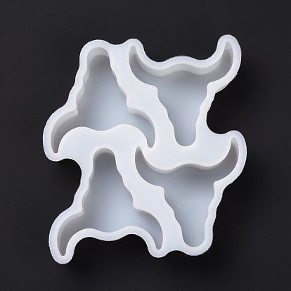 Cattle Head DIY Decoration Silhouette Silicone Molds, Resin Casting Molds, For UV Resin, Epoxy Resin Craft Making