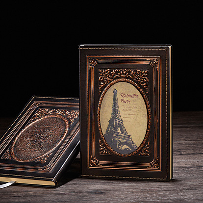 Прямоугольные блокноты из искусственной кожи, a5 Дорожные журналы с рисунком Эйфелевой башни