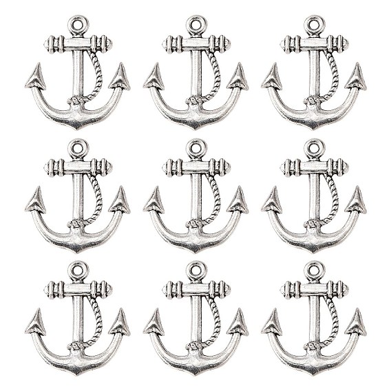 Сплавочные подвески тибетского стиля, без кадмия и без свинца, 23x20 мм, отверстие : 2 мм