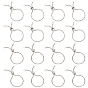20Pcs 2 Style Adjustable 304 Stainless Steel Box & Bolo Chain Slider Ring Making, Adjustable Finger Ring Making