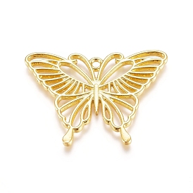 Подвески на лицевой панели из сплава цинка, для diy уф смолы, эпоксидная смола, Прессованные цветочные украшения, бабочка