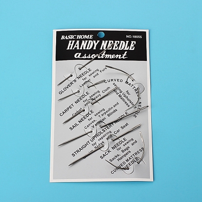 7Набор стальных сверхмощных игл для ручного шитья, для обивки, кожа, ремонт полотна ковра