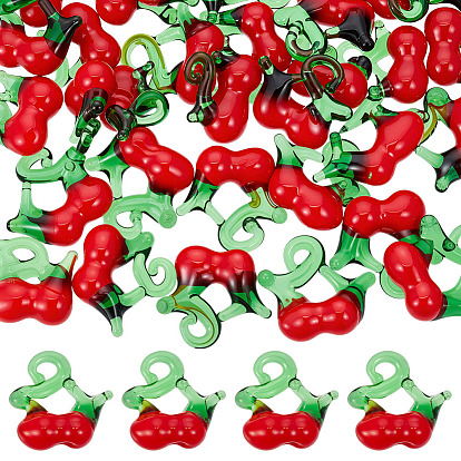 40 кулоны лэмпворк ручной работы, черри прелести