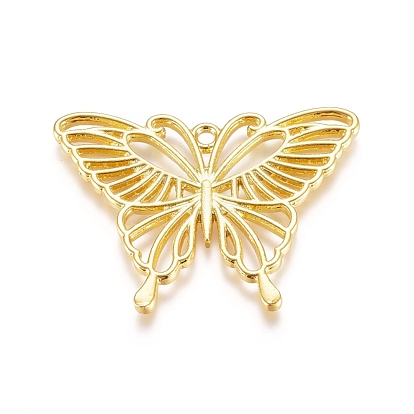 Подвески на лицевой панели из сплава цинка, для diy уф смолы, эпоксидная смола, Прессованные цветочные украшения, бабочка