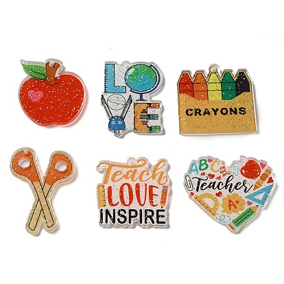 Акриловые подвески на день учителя