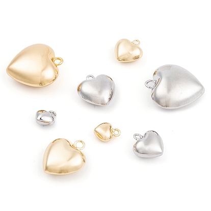 Ионное покрытие (ip) латунные подвески, без кадмия, без никеля и без свинца, сердце прелести