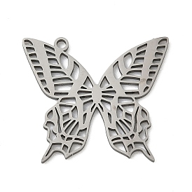 201 подвески из нержавеющей стали, лазерная резка, бабочки прелести