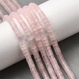 Природного розового кварца нитей бисера, диск, Heishi бусы