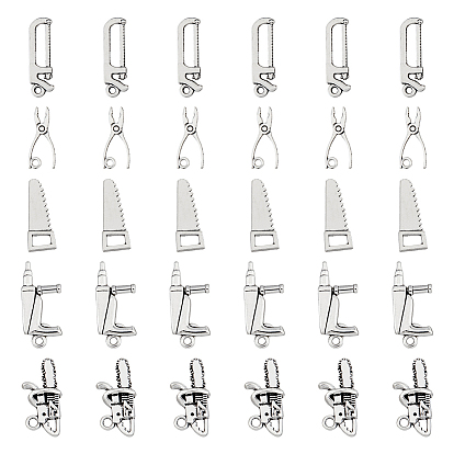 100 шт 5 подвески из сплава в тибетском стиле, бензопила и дрель и плоскогубцы и пила