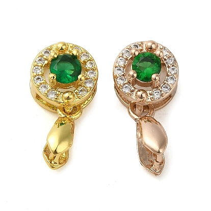 Стеллажное покрытие латунь микро паве кубический цирконий ледоруб щепотка поручни, долговечный, без свинца и без кадмия, круглые