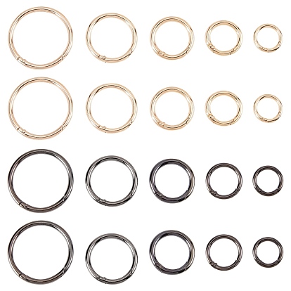 Zinc Alloy Spring Gate Rings, O Rings