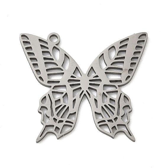 201 подвески из нержавеющей стали, лазерная резка, бабочки прелести