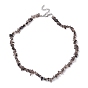 Natural & Synthetic Mixed Gemstone Chip Beaded Necklace
