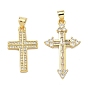 Латунные микро проложить кубического циркония подвески, крест прелести