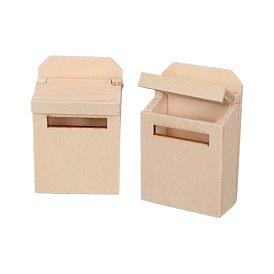 Миниатюрный деревянный почтовый ящик для кукольного домика, аксессуары для кукольного домика с микро-ландшафтом, притворяясь опорными украшениями