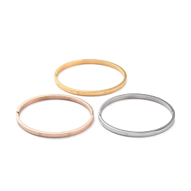 3Pcs 3 Color Ion Plating(IP) 304 Stainless Steel 12 Constellations Bangles for Women