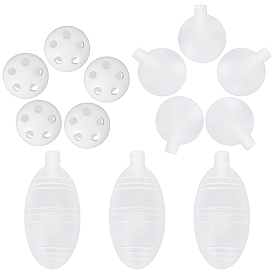 SUPERFINDINGS 6Pcs 3 Style Plastic Baby Toy Insert Accessories, Squeakers & Rattle Balls