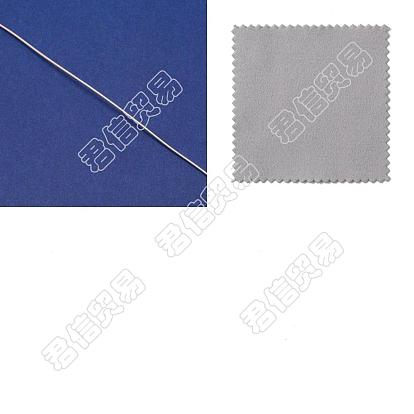 1Alambre de plata esterlina 925, con 1 lámina de tela de gamuza plateada paño de pulido