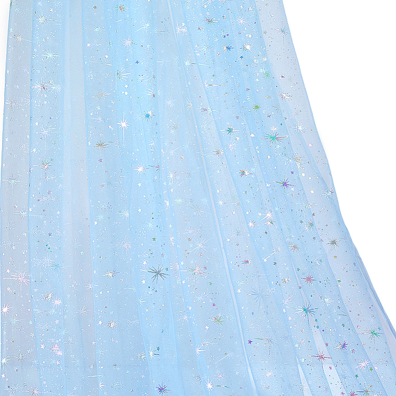 Tissu en nylon à motif d'étoiles, pour accessoires de vêtement