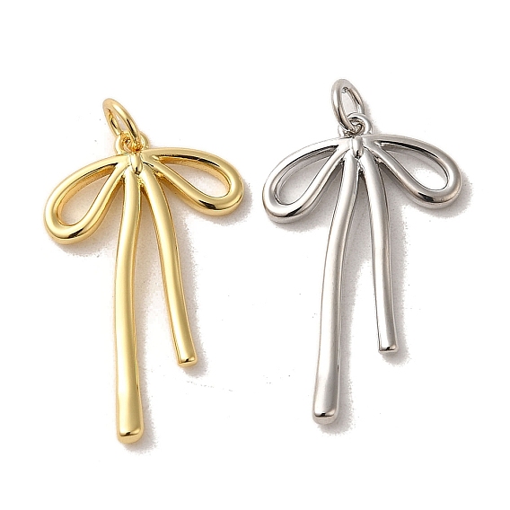 Латунные подвески, без кадмия и без свинца, бантом