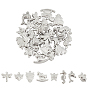 32Pcs 8 Styles 304 Stainless Steel Charms, Animals
