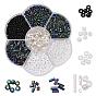 7 Style Opaque Colours & Iris & Ceylon Glass Seed Beads, Glass Bugle Beads, for Jewelry Making