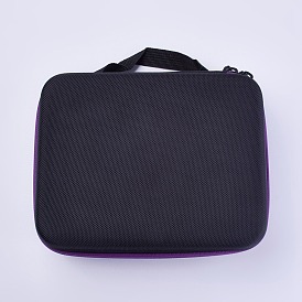 Nylon Portable Essential Oil Storage Bag, 30 Compartments, Rectangle