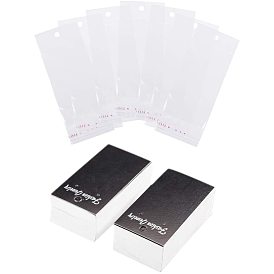 Paper Display Cards, Used for Necklace, Bracelet, Pendant and Barrette, with OPP Cellophane Bags
