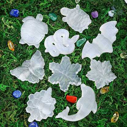 Affichage à cristaux décorations de quartz naturel, pour bureau à domicile, chauve-souris/tortue/dauphin/papillon/abeilles/en forme de serpent