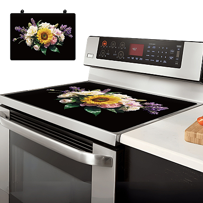 1поликарбонатные коврики для индукционной варочной панели, коврики для выпечки, прямоугольные, с 4 шт. клейкими пластиковыми вешалками с крючками