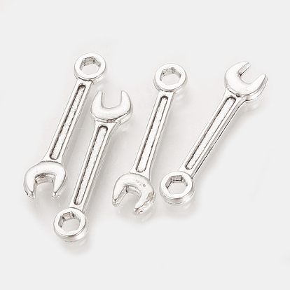 Tibetan Style Alloy Pendants, Wrench, Cadmium Free & Lead Free
