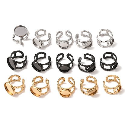 Composants de bague de manchette en acier inoxydable martelé, réglage de la bague de tampon ronde
