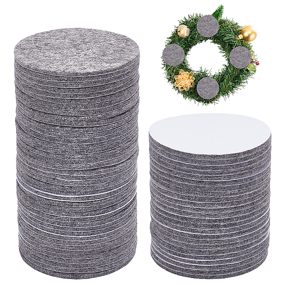 60Pcs Self-adhesive Felt Pad, Round