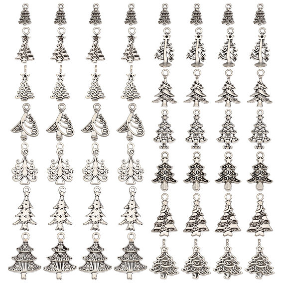 156 шт 13 стили подвески из сплава в тибетском стиле, рождественская елка