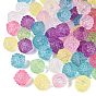 Transparent Plastic Beads, Textured Rondelle