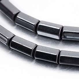 Non-magnetic Synthetic Hematite Beads Strands, Hexagon